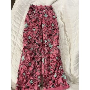 Polar Edge Ski Winter pants Girls Youth 8/10 Medium Pink Hearts